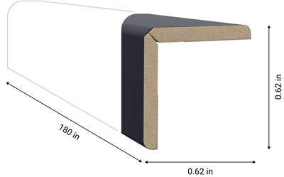 Universal Corner Panel - Black Lead