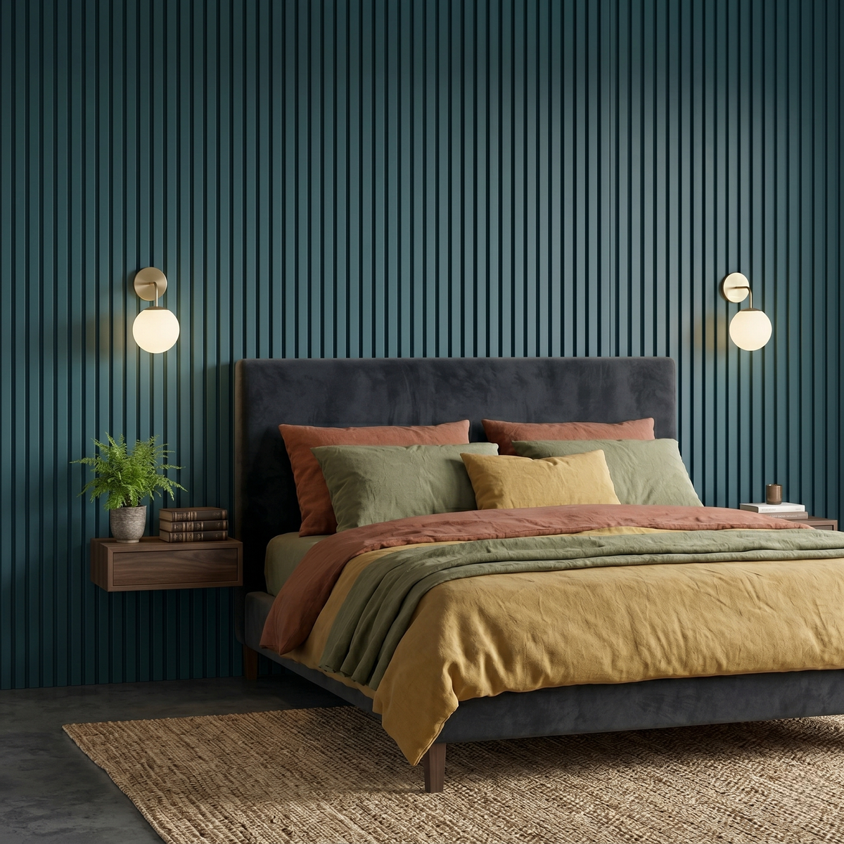 Slat Wall Panels - bedroom