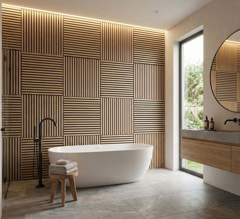 PrimePulse, Sonoma Oak, 23.6x23.6, Bathroom