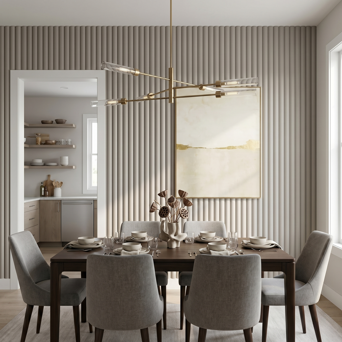 Slat Wall Panels - kitchen