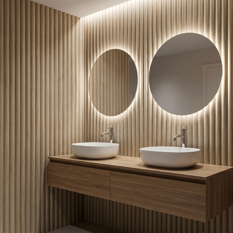 Slat Wall Panels - bathroom