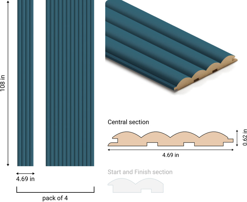 Wave Slat Wall Panel