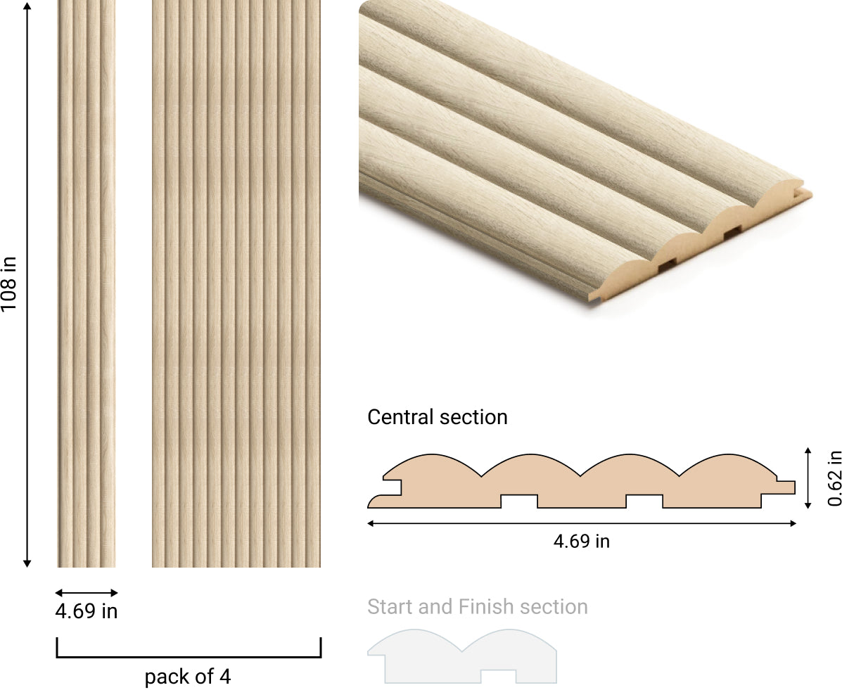 Wave Slat Wall Panel | Premium Quality – Stella Space Co